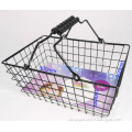 Chromed, new small cosmetic shopping basket for gift shop, different color is available